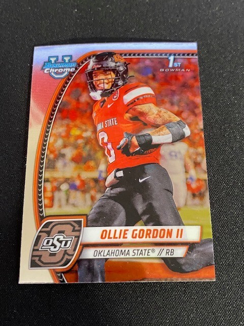 2024 Bowman University Chrome -1st Bowman- #197 Ollie Gordon II Oklahoma State