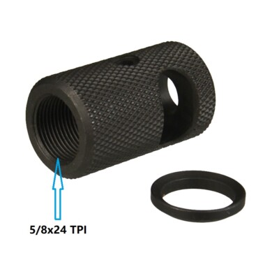 Compact Low Concussion Competition Muzzle Brake Compensator 5/8x24 TPI For 308  