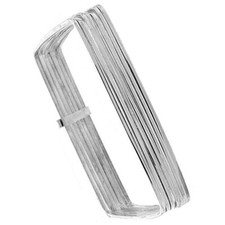 925 Sterling Silver 7-Day Square Shape Slip-On Bangle Bracelet 9mm, 6.7" Long
