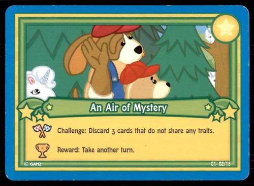 2007 Ganz Webkinz Challenge! Series 1 Card An Air Of Mystery #2 - Picture 1 of 2