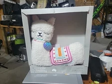 snuggle buddy heat and hug australia, white, llama, heat and hug 