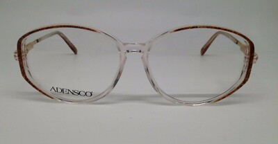 Adensco Bonnie Brown/Clear 4WD Plastic Eyeglasses Frame 53-14-130 New RX 