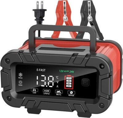 #ad #ad 20A Battery Charger 12V 24V Smart Auto Charger for Car Truck Boat RV Lifepo4 $35.99