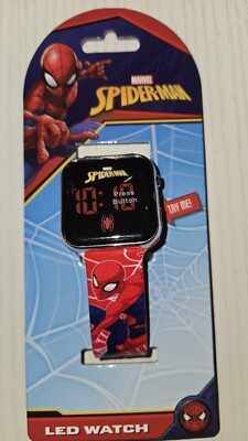 Marvel Spider-Man Kid's LED Watch Cool Spider-Man Band TB38