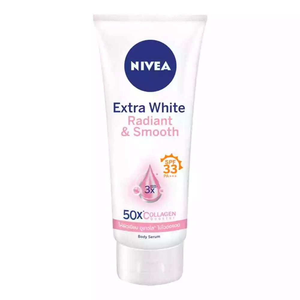 Nivea Extra White Radiant Smooth Body Serum Lotion 50x Collagen