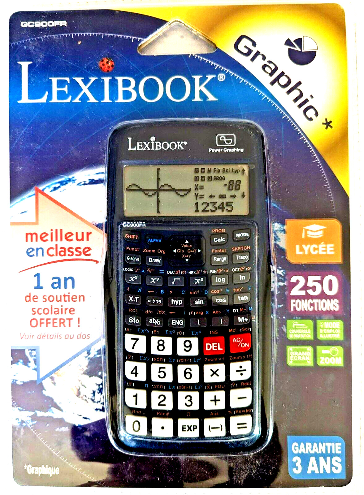 Calculatrice Scientifique Graphique Lexibook GC900 à 250 fonctions pour lycéen