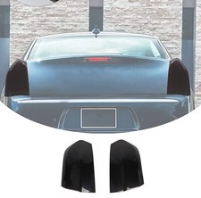 Smoked Black Tail Light Lamp Guard Cover Trim Bezels For Chrysler 300 2011-2014