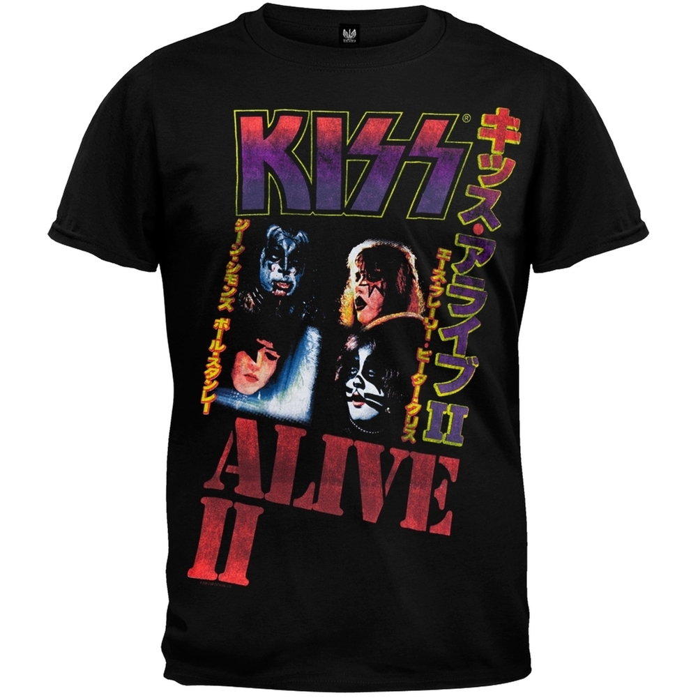 Kiss - Japan Alive II Soft Adult Mens T-Shirt | eBay