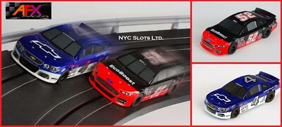 AFX Mega G+ 2 Pack Stocker Ford vs Chevy ~ Fits Auto World, Tomy, Racemasters
