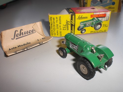 Schuco Piccolo 752, 1:90, Traktor 60 PS Deutz, grün mit OVP - Bild 2 von 6