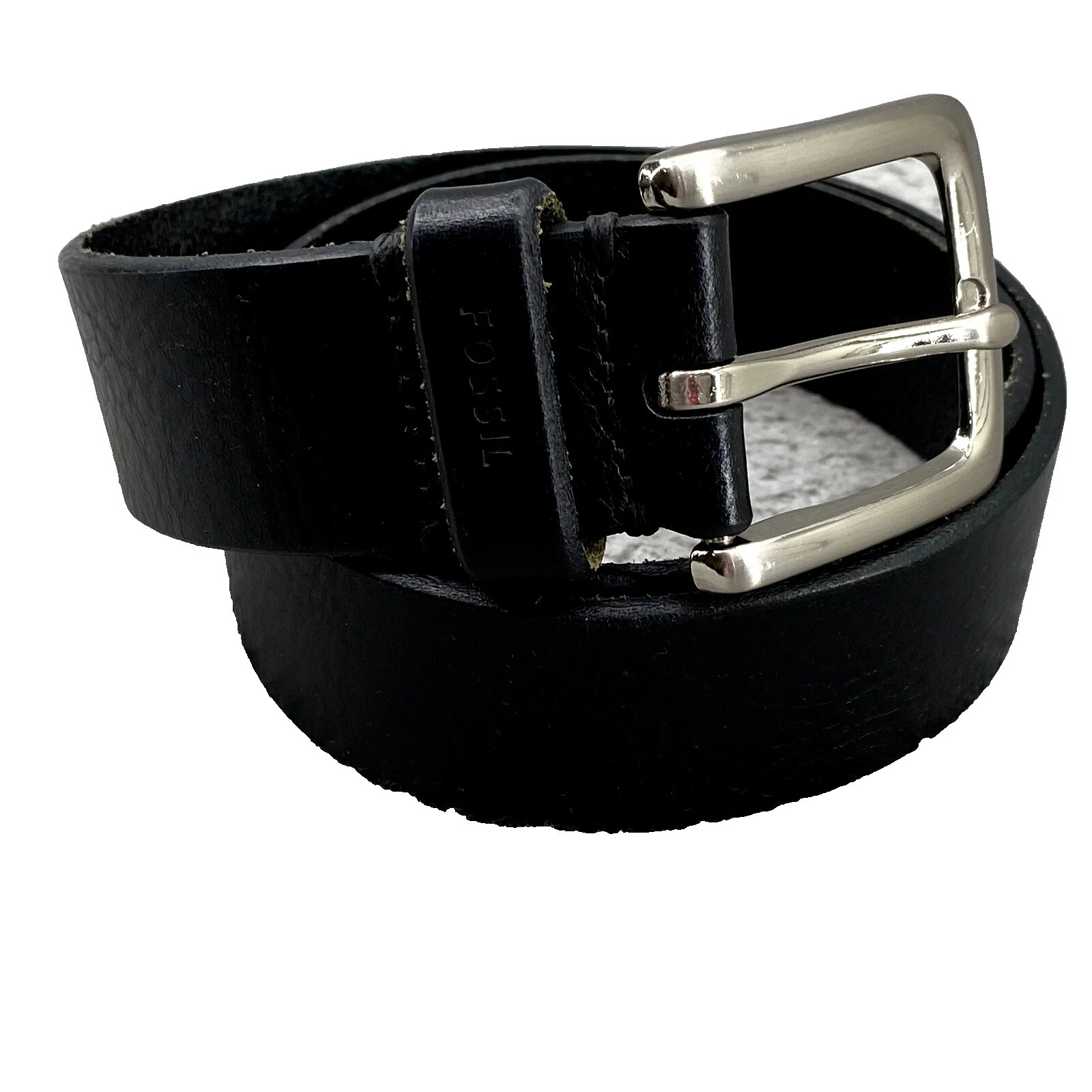 Cintos de couro Fossil Preto para Homens