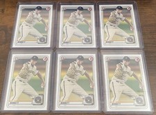 Nick Bennett 2020 Bowman Prospects 1st Bowman #BP-140 Milwaukee Brewers Lot (6)