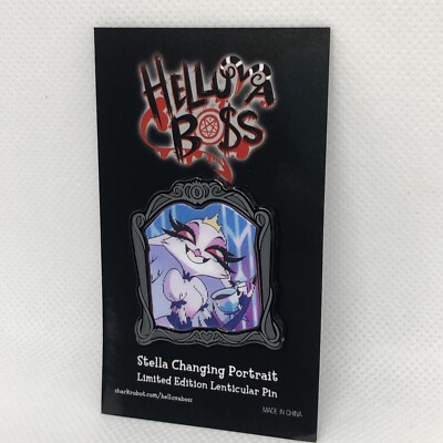 Helluva Boss Stella Changing Portrait Limited Edition Lenticular Pin