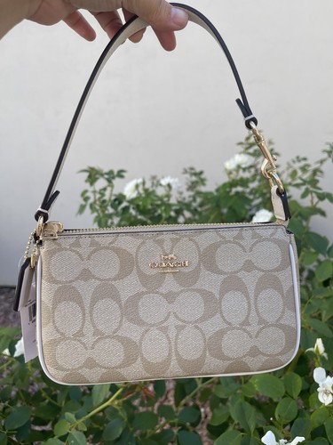 Coach CS442 Nolita 19 In Signature Canvas IN Light Khaki Chalk - Picture 7 of 7