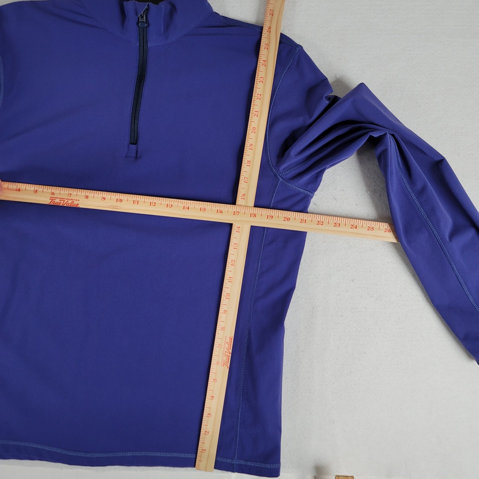 Greyson Golf Pullover 1/4 Zip Mens Medium Purple Performance Athletic Stretch 