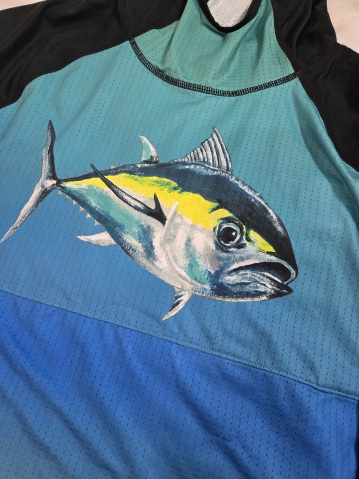 NWT LOCO SKAILZ Large Performance Fishing Shirt Long