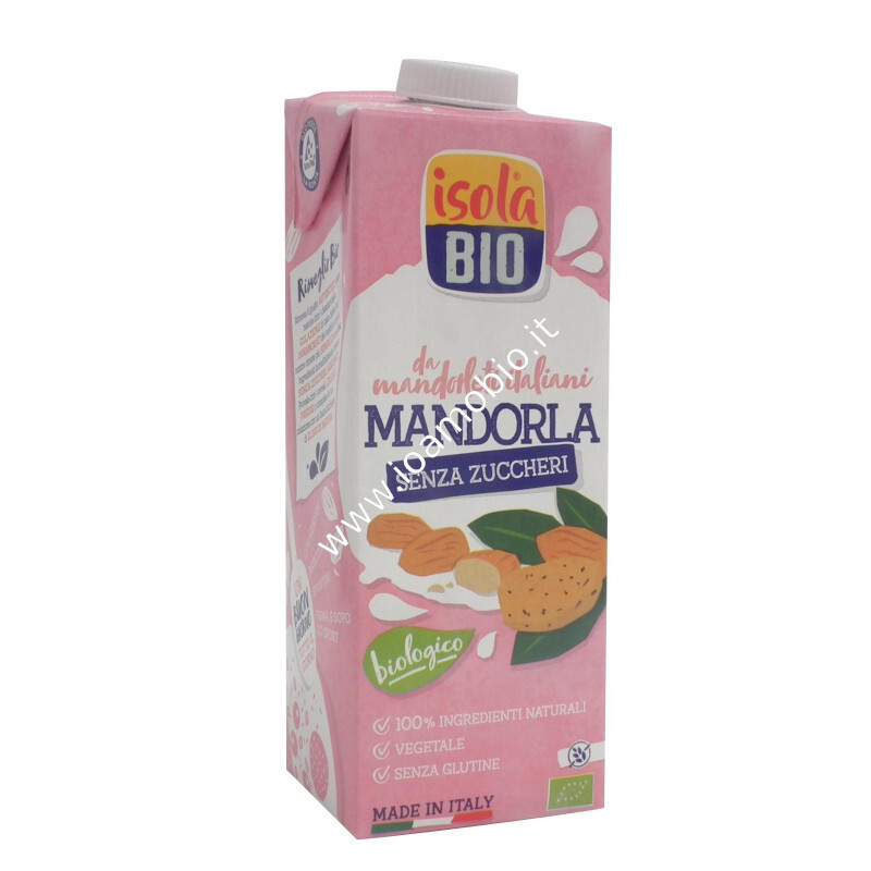 Latte Di Mandorla Senza Zucchero 1Lt - Bevanda Biologica Vegetale Isola Bio