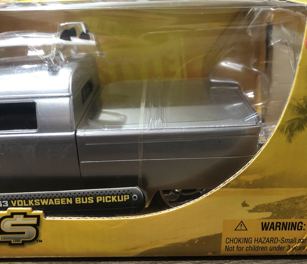 1963年 VOLKSWAGENBUS PICKUP Jeda VDUBS Jada 1963 Volkswagen Bus Pickup Truck Diecast Toy, Matt