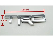 TRD Chrome Rear EMBLEM FOR TOYOTA HILUX REVO FORTUNER ALTIS YARIS Tacoma 4runner