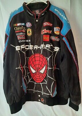 VINTAGE JH DESIGN MARVEL SPIDERMAN 3 JACKET NASCAR BOBBY VINTAGE JH DESIGN MARVEL SPIDERMAN 3 JACKET NASCAR BOBBY