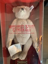 VTG Margarete grey Steiff Bear w/growler 1983Fully Jointed/Mohair / Box W/ tag