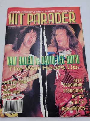 Van Halen Ozzy KISS Hit Parader September 1986 No Posters