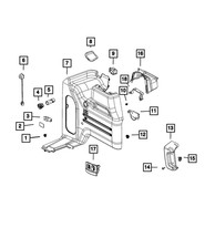 Genuine Mopar Hard Top Enclosure Retainer 6QJ48TX7AB