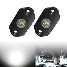White Rock Lights, 2 Pods IP68 Waterproof Underbody Glow Trail Rig Lamp Neon ...