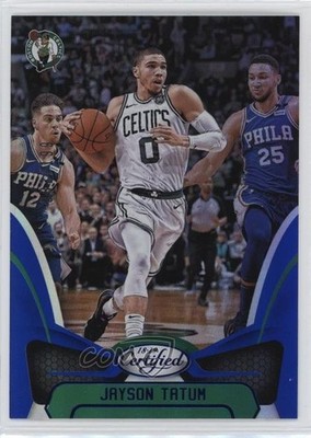 2018-19 Certified Mirror Blue 63/199 Jayson Tatum #22 14lc