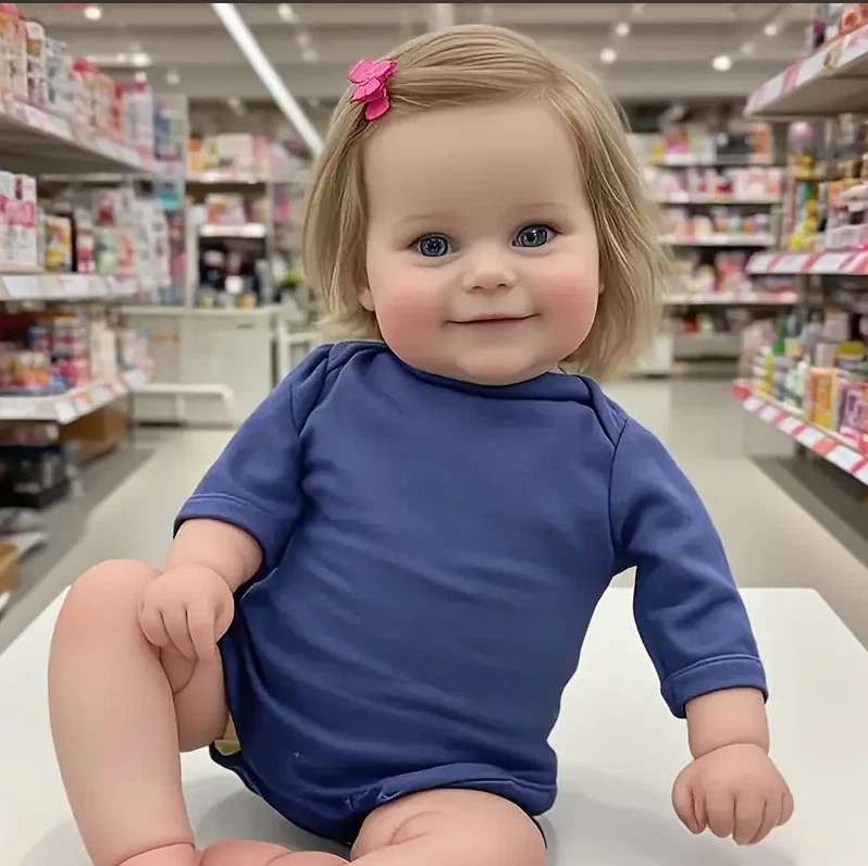 Muñeca bebé renacida realista de 20" realista niña suave hecha a mano regalo juguete para niños Foto 2 de 4