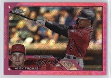 2023 Topps Chrome Logofractor Edition Pink Refractor /199 Alek Thomas #186 1g5d