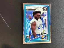 Josiah Stewart 2025 Donruss Rated Rookie Silver RC Los Angeles Rams 189/199 C81