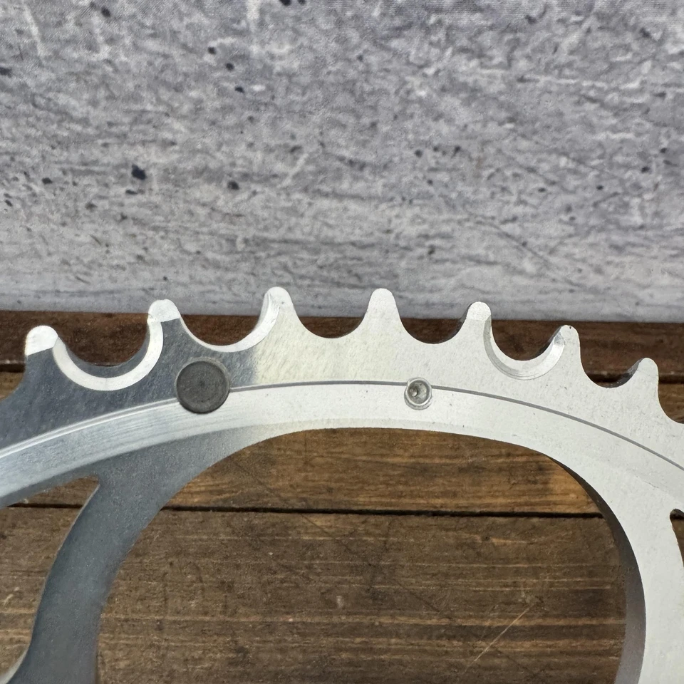 老式 Campagnolo 53T 链环 135 BCD 5 螺栓全新公路自行车意大利外 — 第 3/4 张图片