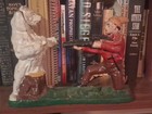 Vintage Cast Iron Mechanical Coin Bank Native Hunter Shooting Bear — photo 1