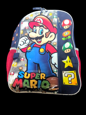 Super Mario Backpack 18inch used