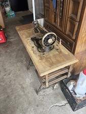 1894 Antique Singer Threadle Sewing Table /Machine Sewing Machine Table 