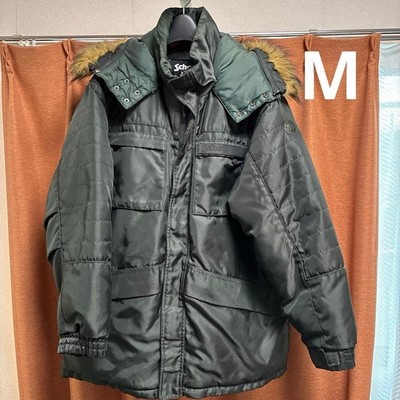Schott N-3B Fur Hoodie Jacket Blouson Men Size M Genuine