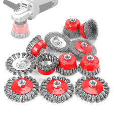 POLIWELL 12 Pack Wire Wheel Brush for Angle Grinder, 6Pcs 4&rdquo; Wheel Brushes, 6Pcs