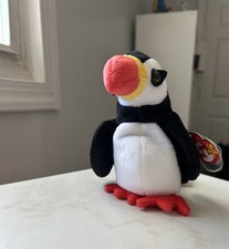 Vintage Ty Beanie Baby Puffer The Penguin Rare 1997 P.E. Pellets-Tags attached