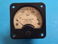 5mA FSD DC Meter Movement ~ 2.25 inches x 2.25 inches ~ Sangamo Weston