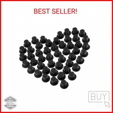 Blulu 50 Pieces Mini Black Top Hats, Plastic Magician Hats for DIY Decoration, S