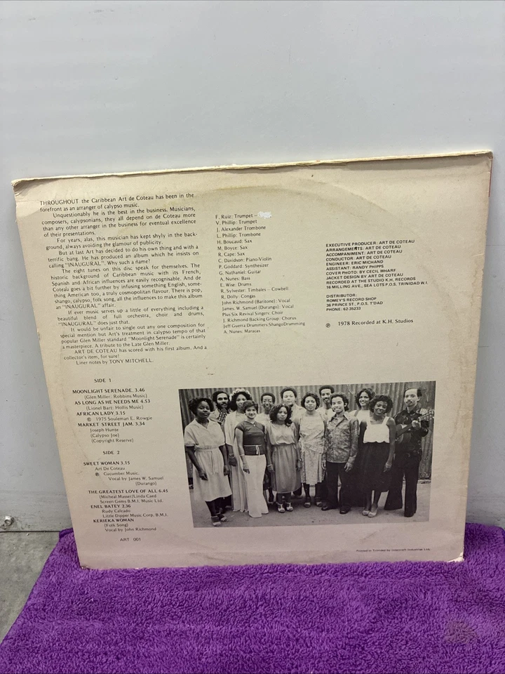 LP ART DE COTEAU INAUGURAL ABRAHAM LBL MINT- PRISTINE - Image 2 of 4