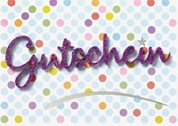 Gutschein - Lettering Surprise - GlüCkwunschkarte Mit Applikation Im Format 10,5