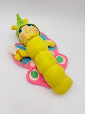 Glo Worm Vintage Butterfly Friends Yellow Pink Green Not Tested Star Wand 12" Glo Worm Vintage Butterfly Friends Yellow Pink Green Not Tested Star Wand 12" - Image 1