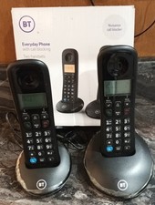 BT 90662 Everyday Cordless DECT Phone - 2 Handset, Black. With Call Blocking. 