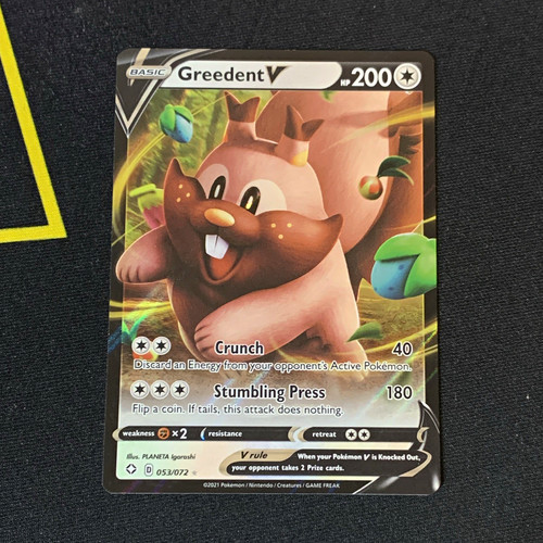 Nintendo Greedent V 053/072 Sword & Shield Holo Eng 2021 Basic 200 HP