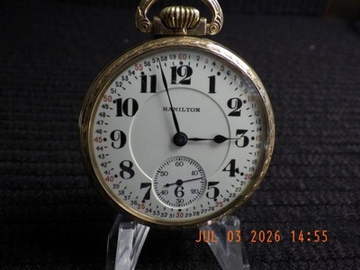 Hamilton Watch Co. Lancaster, PA. RR grade, 16s 21 jewel