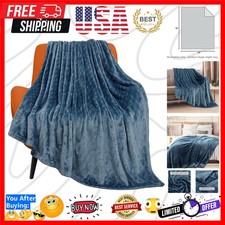 Fleece Blanket Super Soft Plush Throw Blanket Twin Size 60" x 80", Cozy Fuzzy...