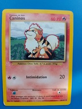 French Pokémon TCG - Base Set - Caninos / Growlithe - Uncommon Card - 28/102