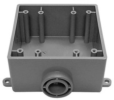 CANTEX 5133381 3/4" PVC Weatherproof Box 2 Gang FSE